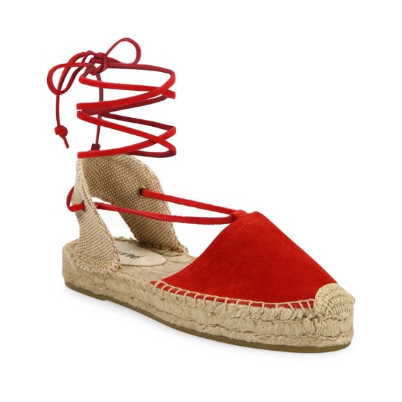 red platform espadrilles